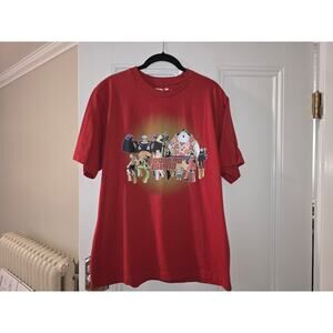 Uniqlo One Piece 25th Anniversary Large Dark Orange Short Sleeve Tee Shirt